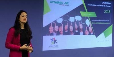 Gabriela Leite apresentou o case vencedor em T&D