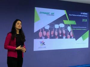 Gabriela Leite apresentou o case vencedor em T&D